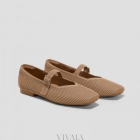  VIVAIA Mary-Jane-Schuhe mit quadratischer Spitze (Margot Mary-Jane) Muskatnuss
