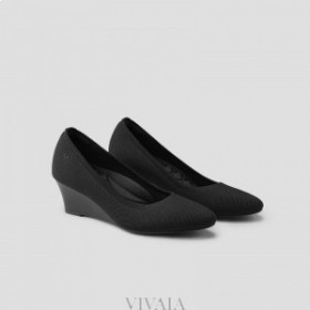 VIVAIA Mandelkappe Wedge (Tamia Wedge Pro) Hohe Schuhe Schwarz