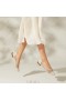 Ψηλά παπούτσια VIVAIA Small Square-Toe Mesh Heels (Maelyn) Λευκά