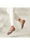  VIVAIA Square Cap Mary-Jane (Margot Mary-Jane) Flat παπούτσια Dark Leopard
