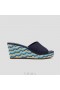  VIVAIA Round-toe Wedge Sandals (Stacey Pro) Sandals Navy