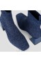 VIVAIA Square-Cap Perforated Heel Boots (Melissa) Μπότες Μπλε
