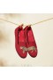  VIVAIA Στρογγυλά Κεντημένα Loafers (Audrey) Κόκκινο