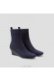  VIVAIA Square-Cap Water-repellent Boots (Margot Wedge Bootie) Μπότες Navy