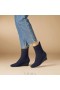  VIVAIA Square-Cap Water-repellent Boots (Margot Wedge Bootie) Μπότες Navy