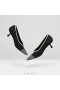 Ψηλά παπούτσια VIVAIA με φιόγκο Kitten Heels (Natasha) Μαύρα