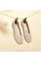  VIVAIA Square Cap V-Cut Flats (Margot 2.0) Flat παπούτσια Golden Almond