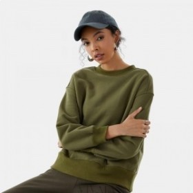  Φούτερ VIVAIA Oversized-Φούτερ με Πράσινο Λαδί Πράσινο