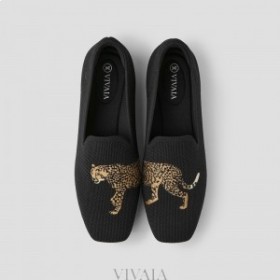  VIVAIA Square Cap Loafers (Samantha) Χαμηλά Παπούτσια Μαύρα